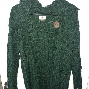 Hunter green cardigan